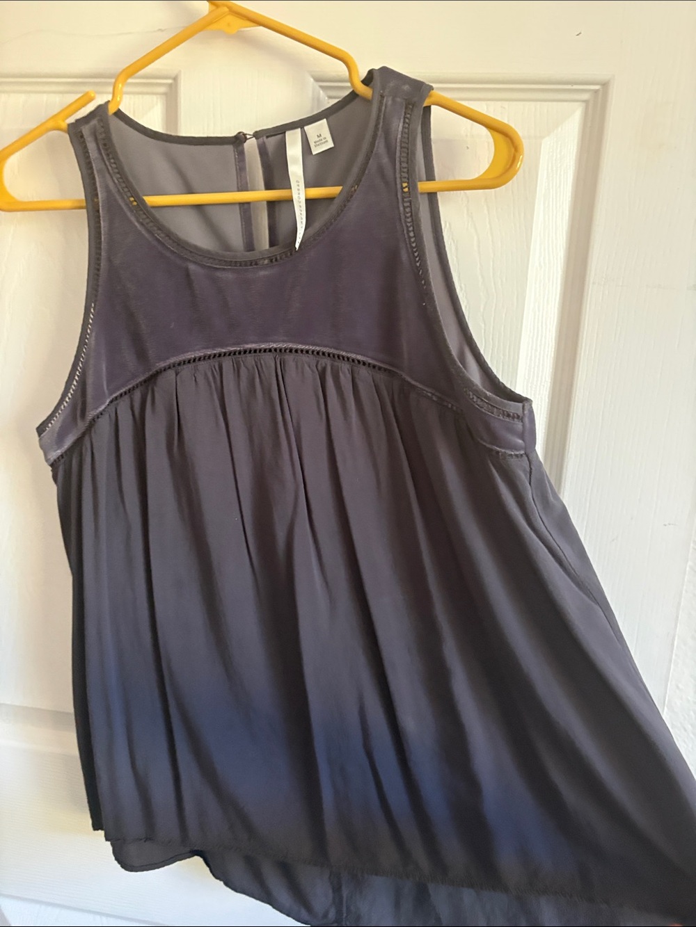 LC Lauren Conrad Pleated Sleeveless Camisole - Gray